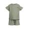 Koko Noko T-shirt + korte broek met streepdessin groen
