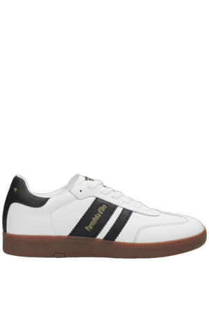 Bomber suède leren sneakers wit/zwart