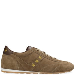 Terra leren sneakers bruin
