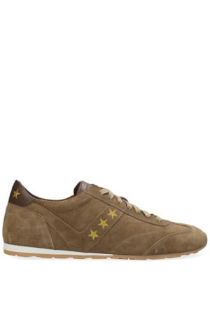 Terra leren sneakers bruin