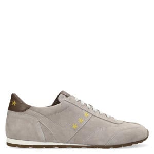 Terra leren sneakers lichtgrijs