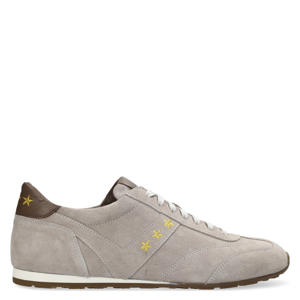 Terra leren sneakers lichtgrijs