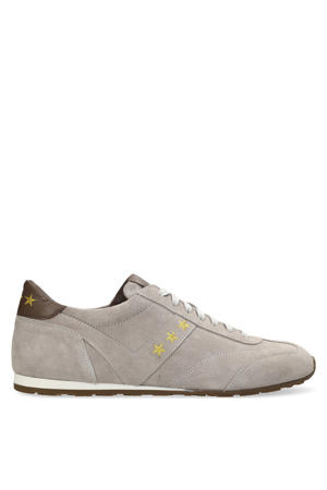 Terra leren sneakers lichtgrijs