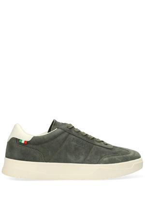 Kelis leren sneakers donkergroen