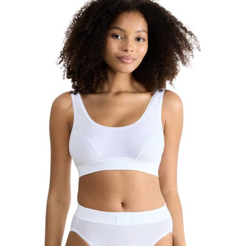 sloggi Double Comfort T niet-voorgevormde bh top wit afbeelding