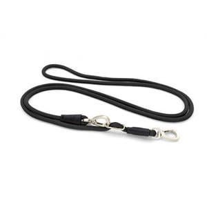 Hondenriem Hands Free Soft Rope Gerecycled Zwart 260X1 cm
