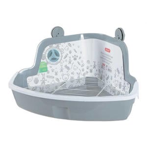 Hoektoilet Knaagdier Grijs L 41,5 cm