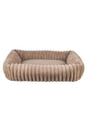 Hondenmand Lonni Ribfluweel Hoekig Lichtbruin 100X70 cm