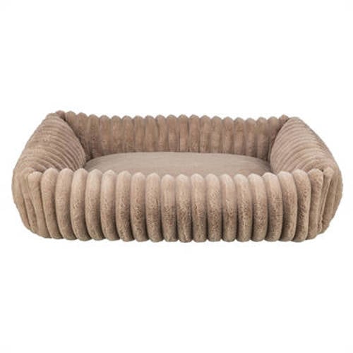 Trixie Hondenmand Lonni Ribfluweel Hoekig Lichtbruin 100X70 cm afbeelding