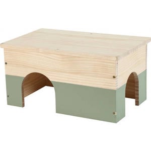 Neolife Houten Huisje Konijn Groen 40X25X20 cm