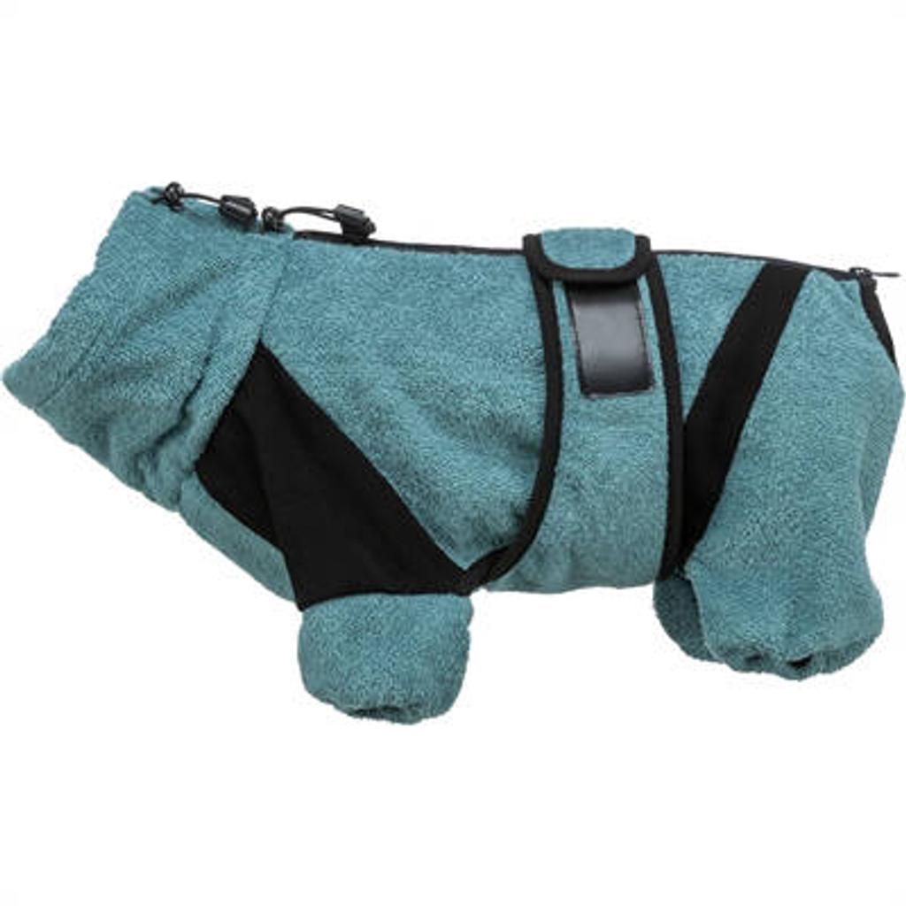 Trixie Badjas/Huisoverall Badstof Petrol 54 cm