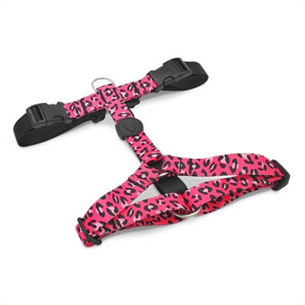 Morso Hondentuig H-Tuig Bubble Leo Roze 50-70X1,5 cm