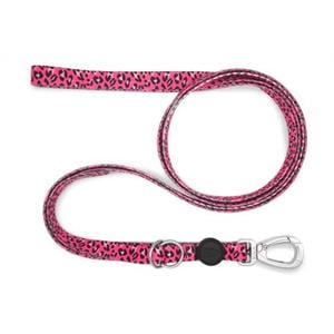 Hondenriem Verstelbaar Gerecycled Bubble Leo Roze 75-230X1,5 cm