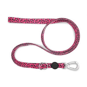 Hondenriem Verstelbaar Gerecycled Bubble Leo Roze 75-230X1,5 cm