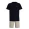 Lyle & Scott t-shirt + korte broek beige/zwart