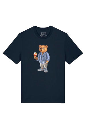 regular T-shirt donkerblauw