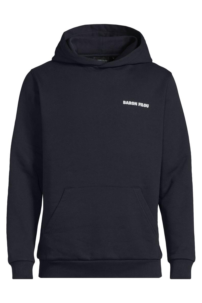 Baron Filou hoodie met backprint donkerblauw | wehkamp