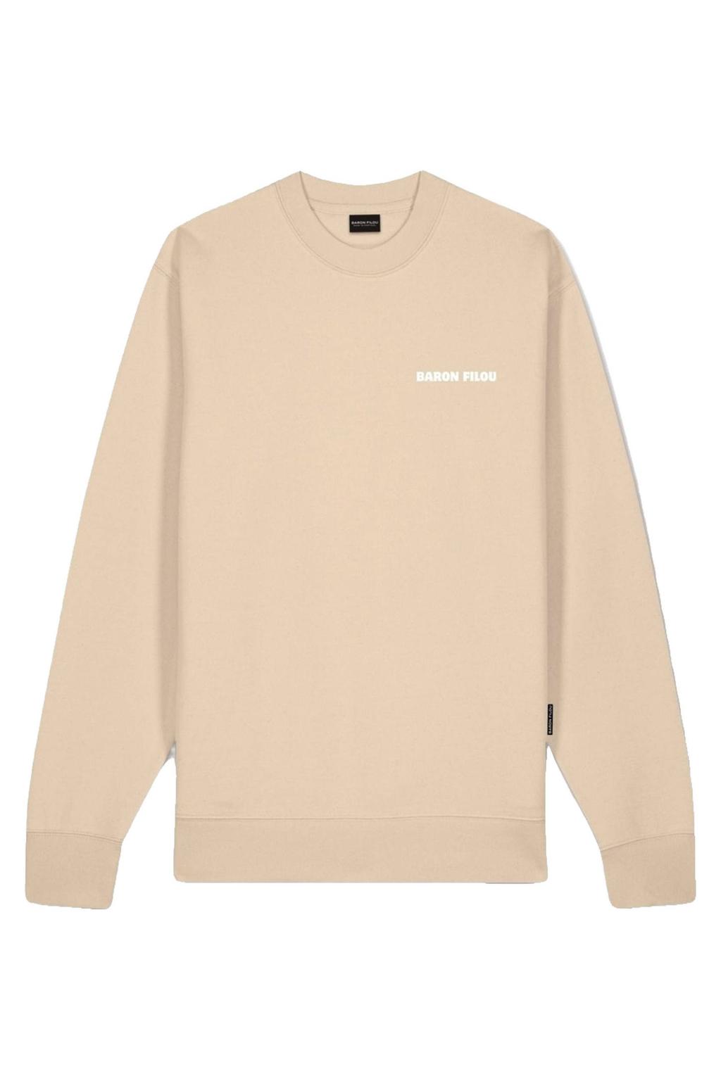 Baron Filou sweater met backprint beige | wehkamp