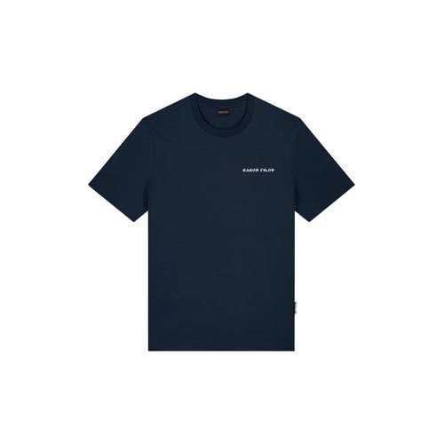 Baron Filou regular T-shirt met backprint donkerblauw afbeelding