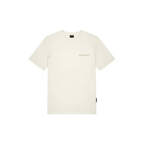 Baron Filou regular T-shirt met backprint ecru afbeelding