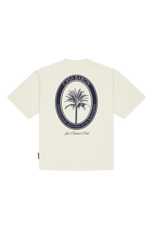 oversized T-shirt met backprint ecru