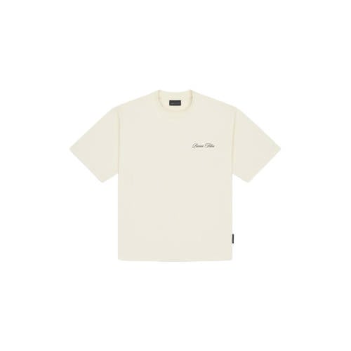 Baron Filou oversized T-shirt met backprint ecru afbeelding