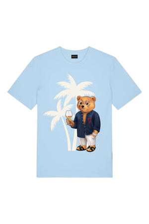 regular T-shirt lichtblauw
