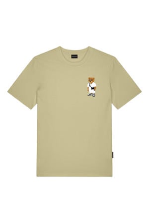regular T-shirt lichtkaki