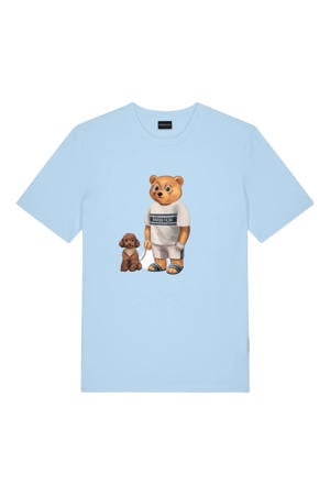 regular T-shirt lichtblauw