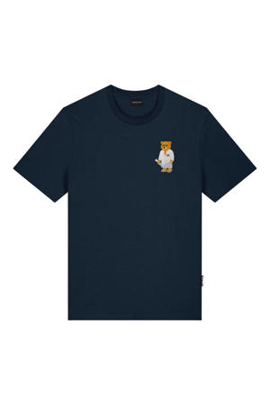 regular T-shirt donkerblauw