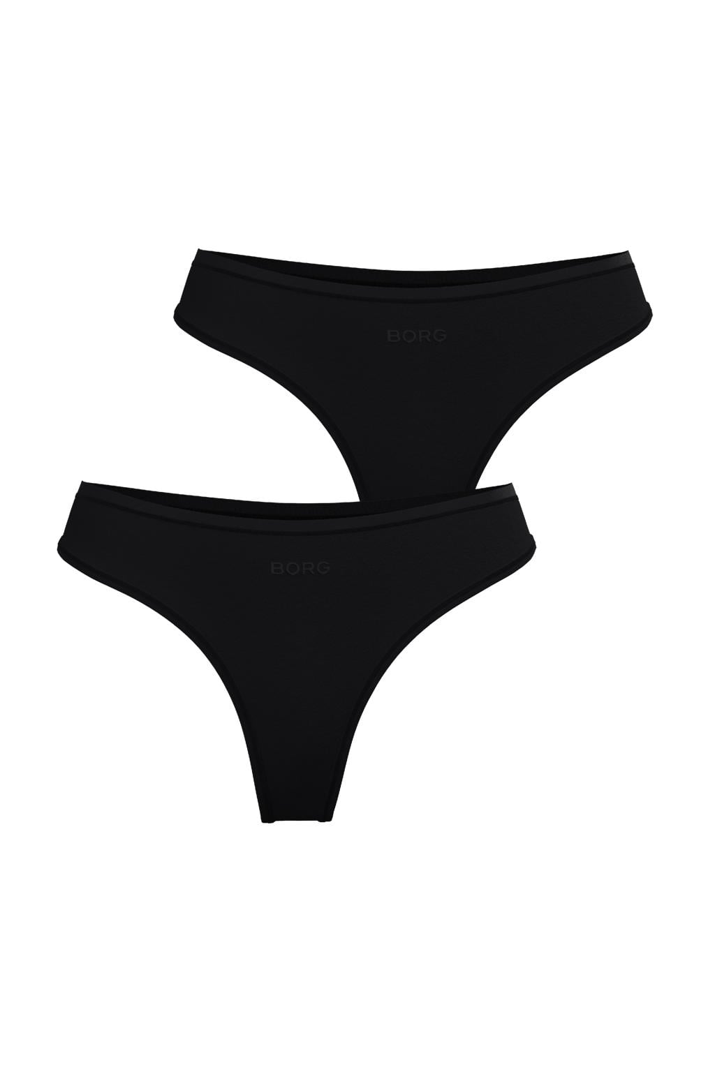 Björn Borg string Soft Touch (set van 2) zwart