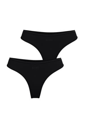 string Soft Touch (set van 2) zwart