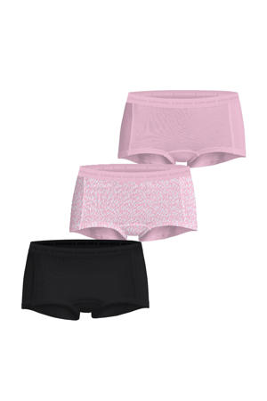 short (set van 3) roze/zwart