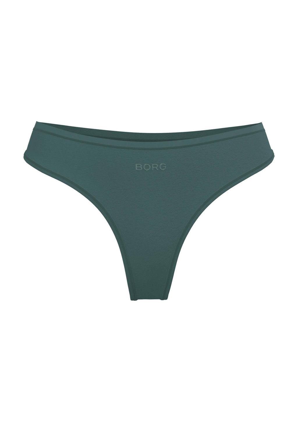 Björn Borg string Soft Touch donkergroen