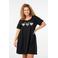 Zizzi nachthemd MALLY zwart