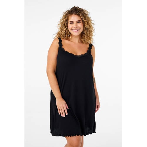 Zizzi slipdress MLIV zwart afbeelding