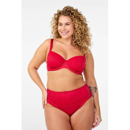 Zizzi maxislip LIVA rood afbeelding