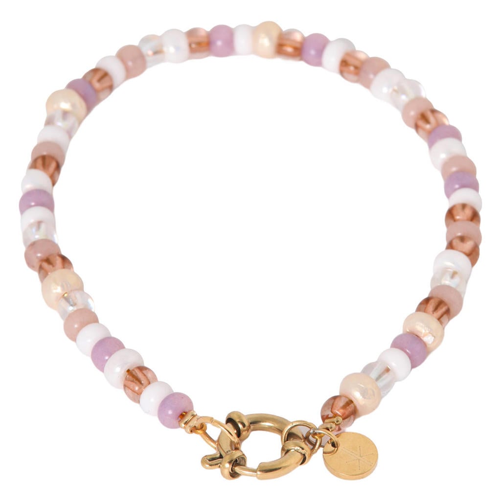 Label Kiki gold plated armband Rosé All Day
