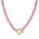 Label Kiki gold plated ketting Pink Snake