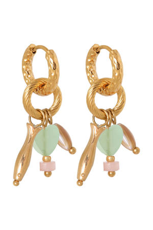 gold plated oorbellen Little Fish