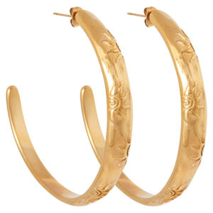 gold plated oorbellen Sunlight