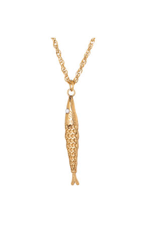 gold plated ketting Catch of the Day