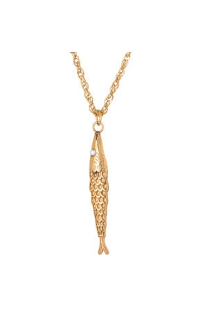 gold plated ketting Catch of the Day