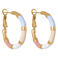 Label Kiki gold plated oorbellen Greek Hoola Hoop