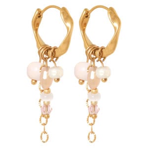 gold plated oorbellen Abby