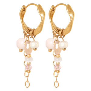 gold plated oorbellen Abby