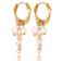 Label Kiki gold plated oorbellen Abby