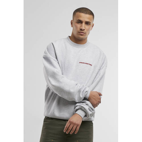 Prohibited sweater met backprint grijs afbeelding