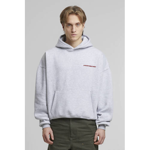Prohibited hoodie met backprint grijs afbeelding