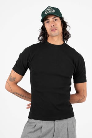 slim T-shirt zwart